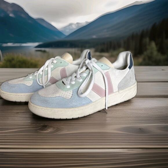 Veja Shoes - Size 6- VEJA V-10 Multicolor/Natural/Babe - VX032495A